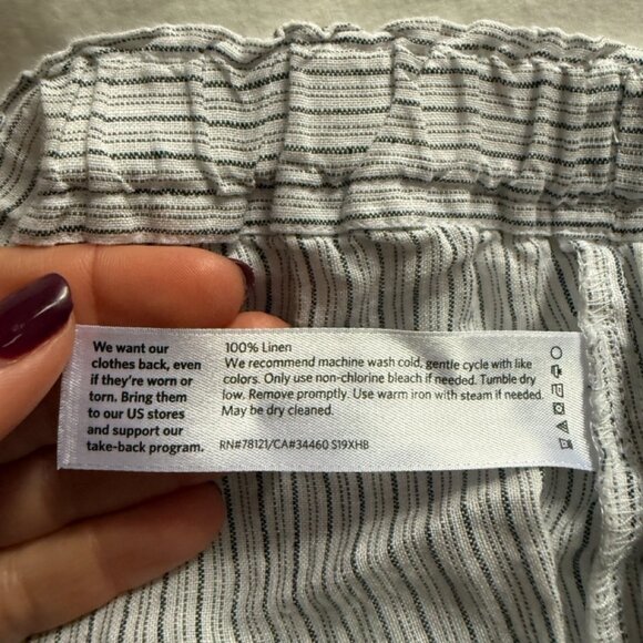 Eileen Fisher Linen Pants - Picture 4 of 4